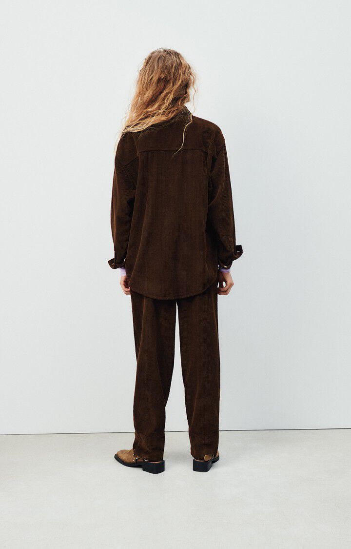 American Vintage Pantalon Femme Padow - BROWNIE VINTAGE Marron - H24