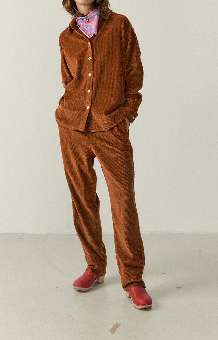 American Vintage Pantalon Femme Padow - CEPES Marron - E23