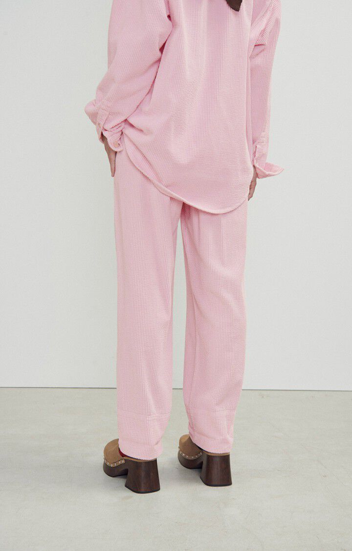 American Vintage Pantalon Femme Padow - DRAGEE VINTAGE Rose - E24