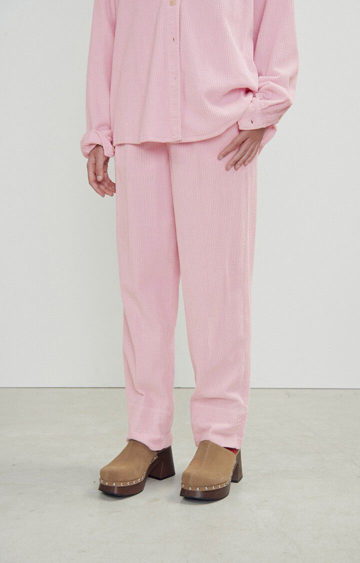 american vintage Pantalon femme Padow - DRAGEE VINTAGE Rose - E24