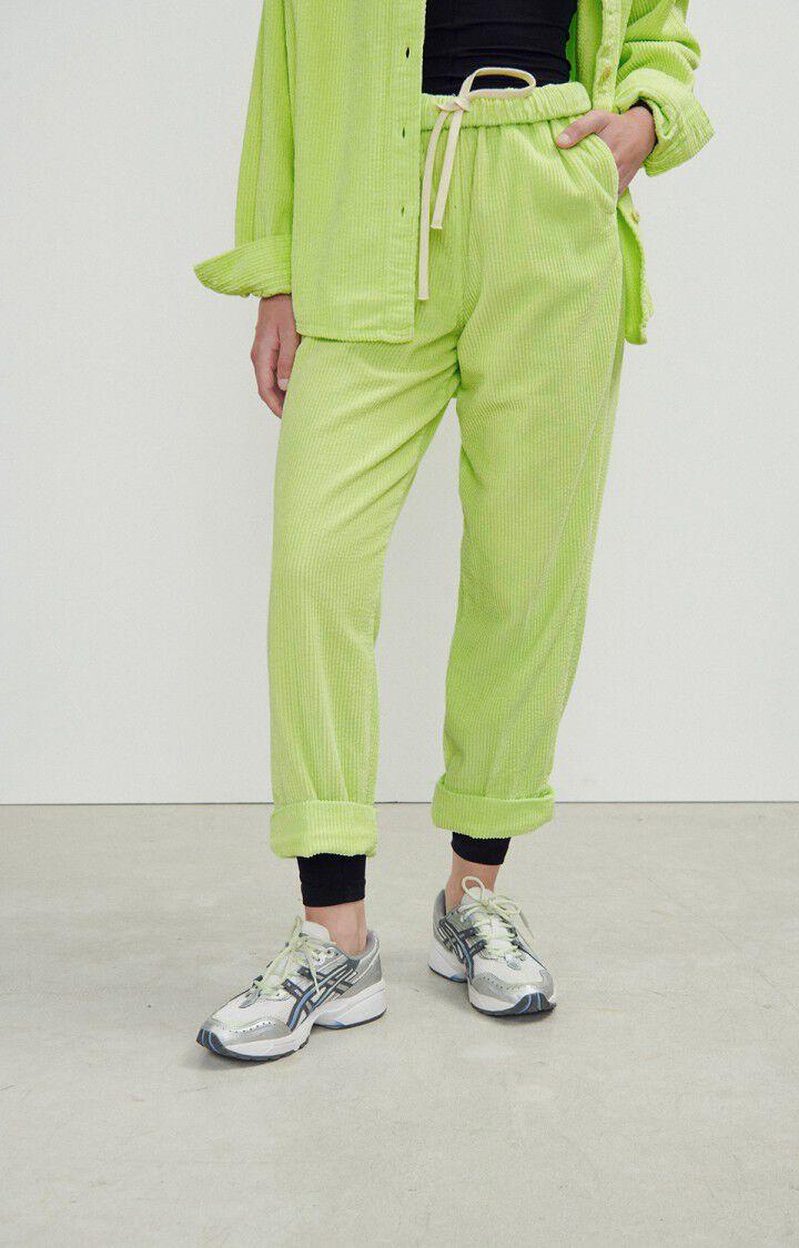 american vintage Pantalon femme Padow - JAUNE FLUO VINTAGE Jaune - H23