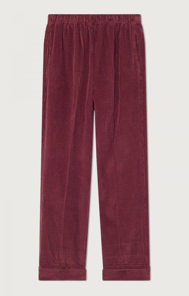 American Vintage Pantalon Femme Padow - LIE DE VIN Rouge - H22