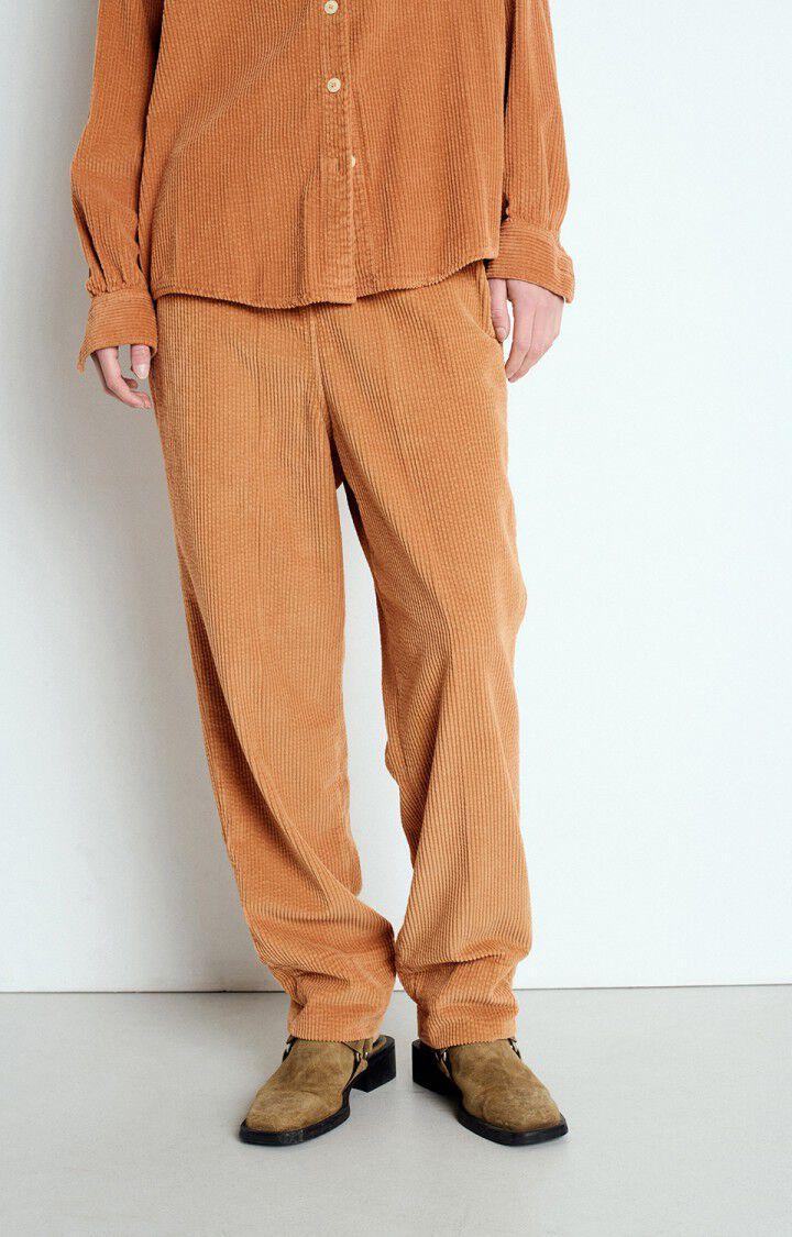 american vintage Pantalon femme Padow - NOISETIER VINTAGE Marron - E25