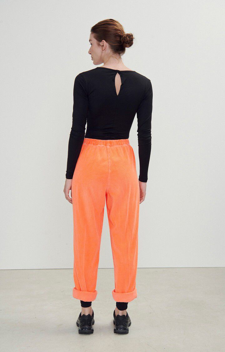 American Vintage Pantalon Femme Padow - ORANGE FLUO Orange - E24