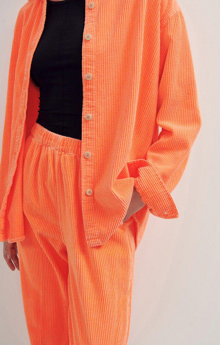 American Vintage Pantalon Femme Padow - ORANGE FLUO Orange - E24