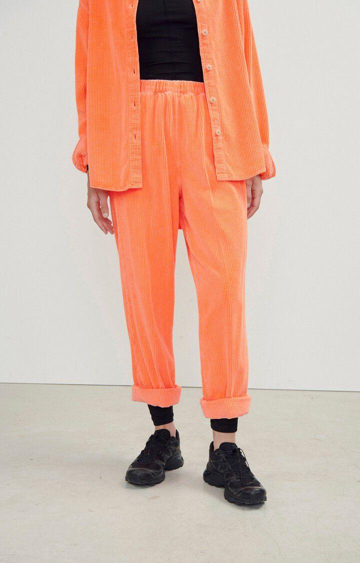american vintage Pantalon femme Padow - ORANGE FLUO Orange - E24