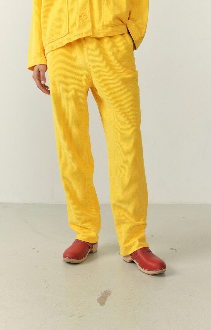 american vintage Pantalon femme Padow - SOLEIL Jaune - E23