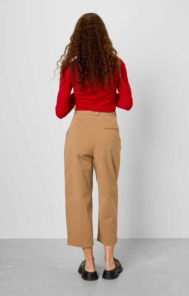 American Vintage Pantalon Femme Pitastreet - MOKACCINO Marron - E20