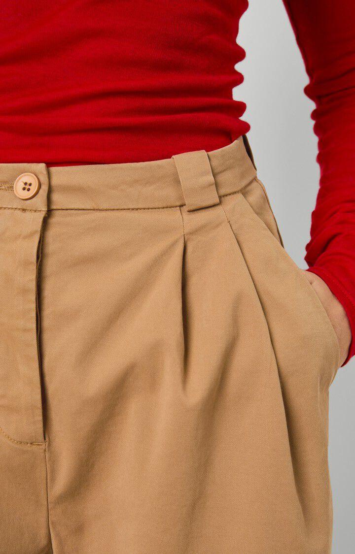 American Vintage Pantalon Femme Pitastreet - MOKACCINO Marron - E20