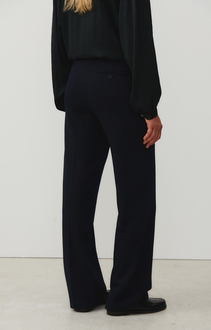 American Vintage Pantalon Femme Pukstreet - NAVY Bleu - E24