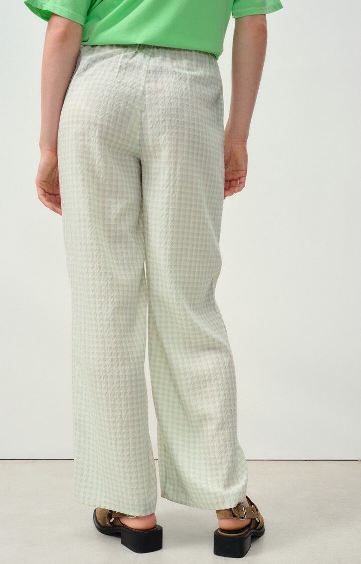 American Vintage Pantalon Femme Pykoboo - VICHY OPALE Vert - E24
