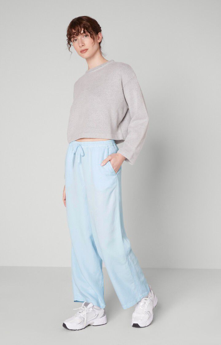 American Vintage Pantalon Femme Ronrock - BLEU CIEL Bleu - E22