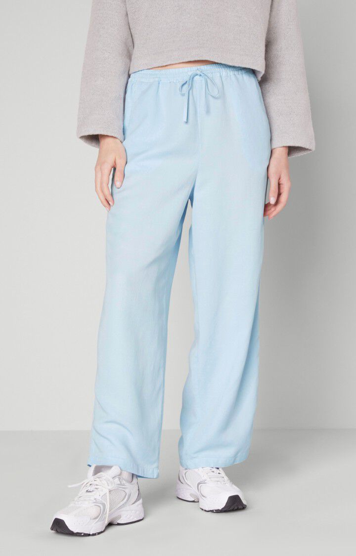 american vintage Pantalon femme Ronrock - BLEU CIEL Bleu - E22