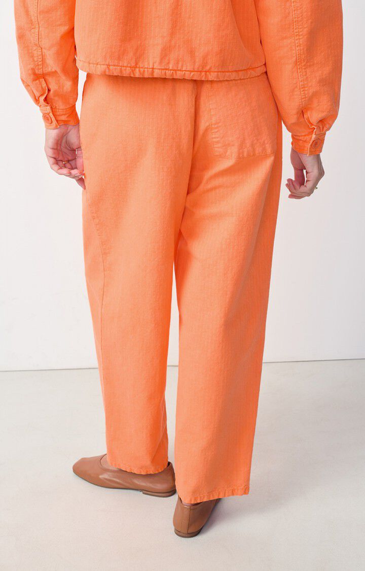 American Vintage Pantalon Femme Rygybay - FEU FLUO Orange - H24
