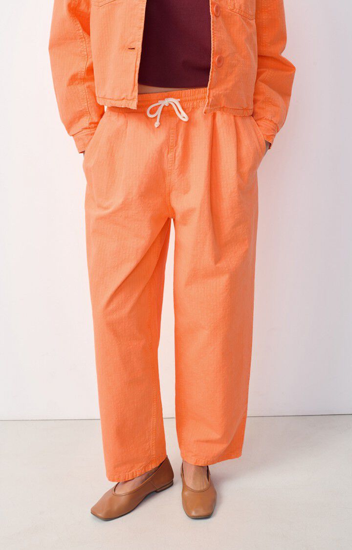american vintage Pantalon femme Rygybay - FEU FLUO Orange - H24