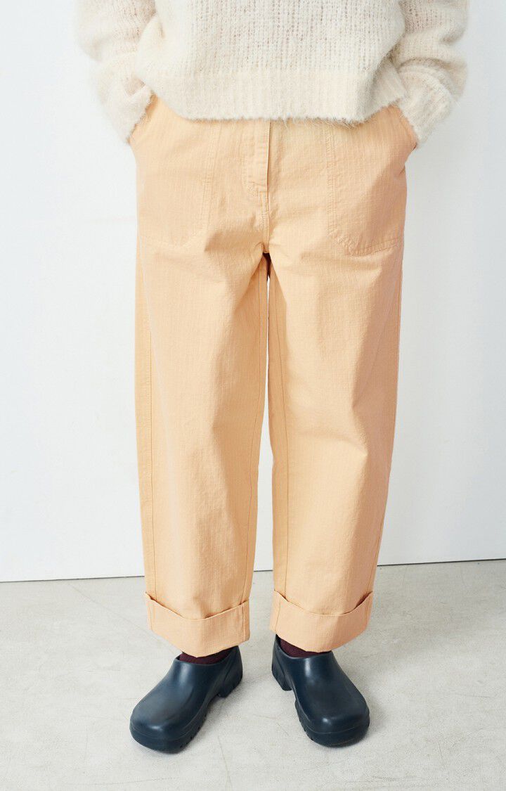 american vintage Pantalon femme Rygybay - SABLE Beige - H24