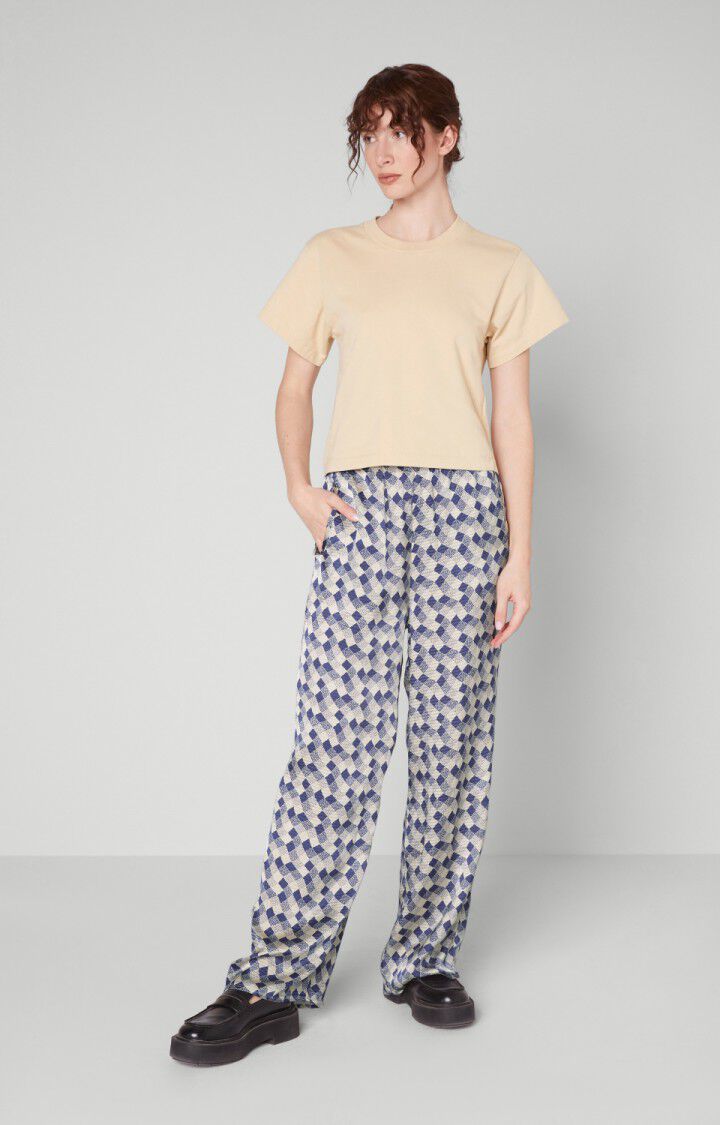 American Vintage Pantalon Femme Shaning - ALBA Bleu - H22