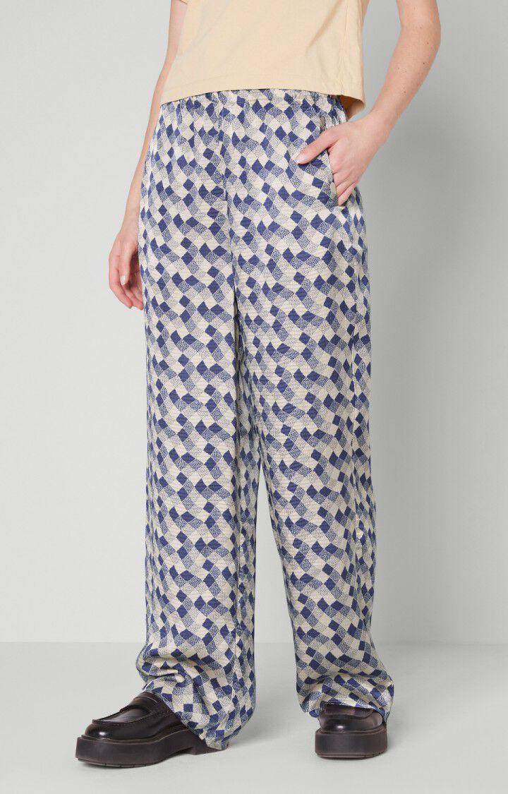 american vintage Pantalon femme Shaning - ALBA Bleu - H22