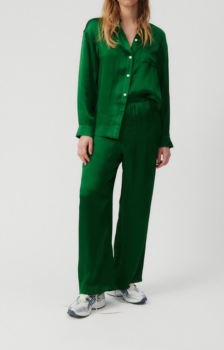American Vintage Pantalon Femme Shaning - ANETH Vert - E23