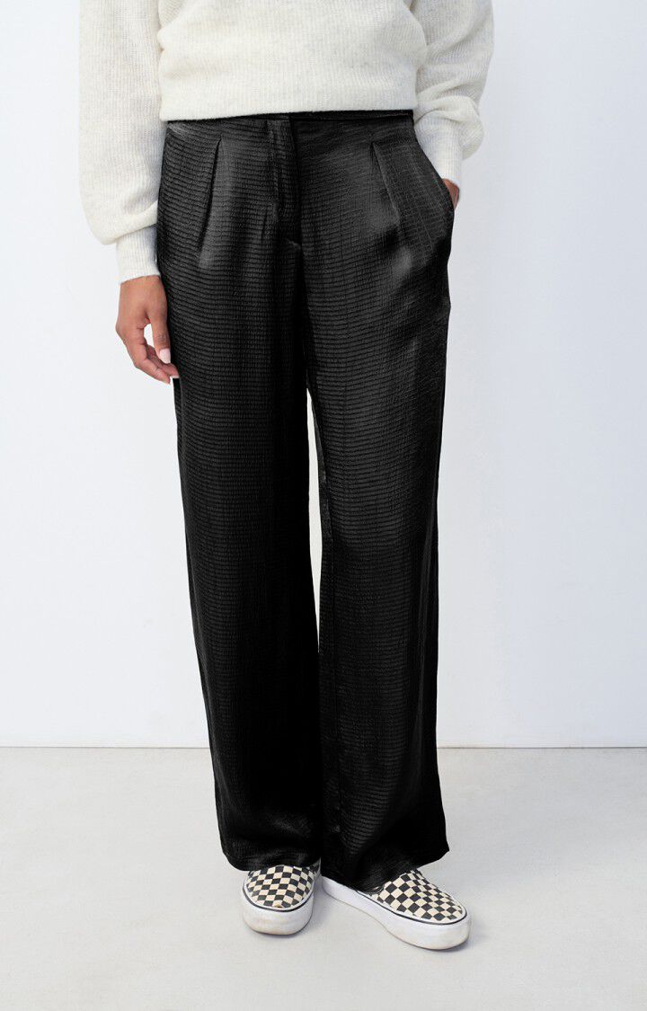 american vintage Pantalon femme Shaning - BONZAI Noir - H23