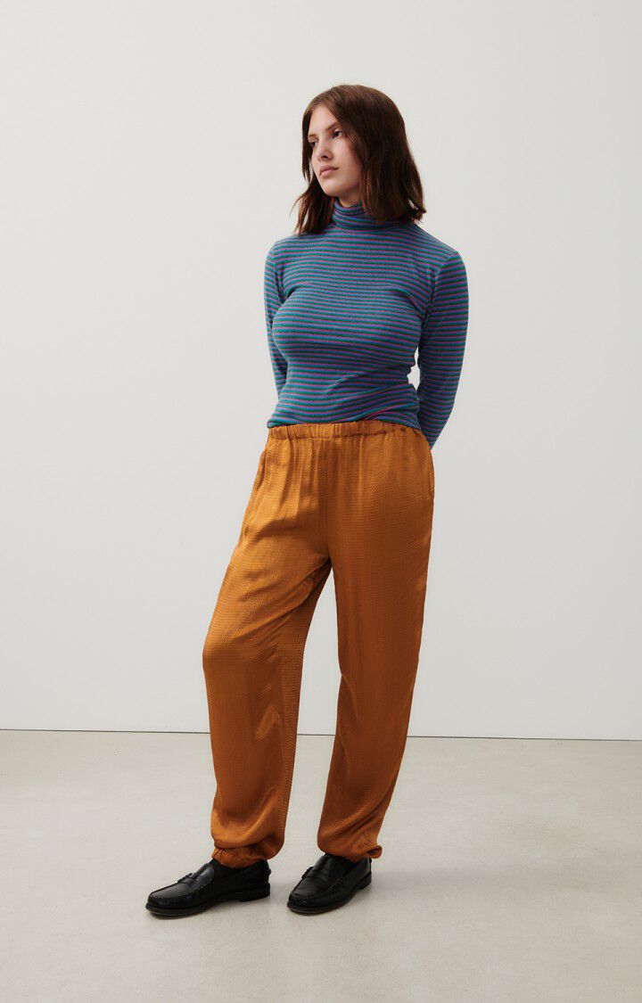 American Vintage Pantalon Femme Shaning - CANNELLE Marron - H23