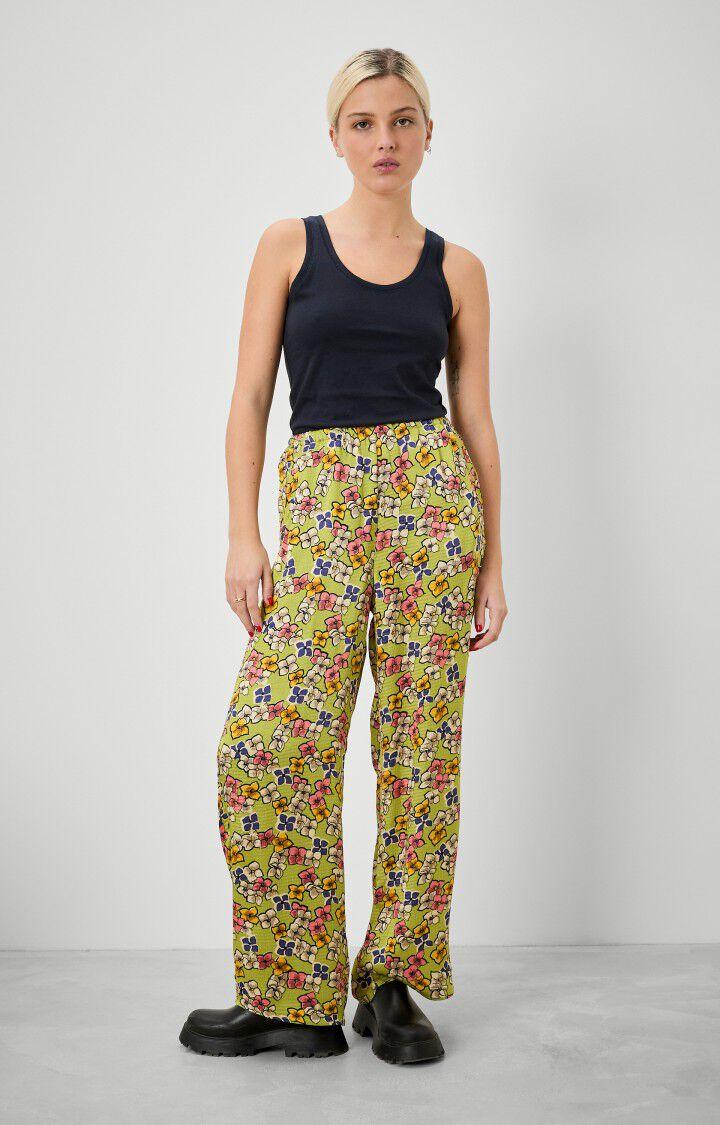 American Vintage Pantalon Femme Shaning - DOLORES Vert - H22