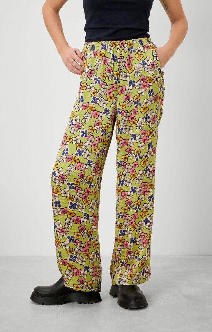 american vintage Pantalon femme Shaning - DOLORES Vert - H22