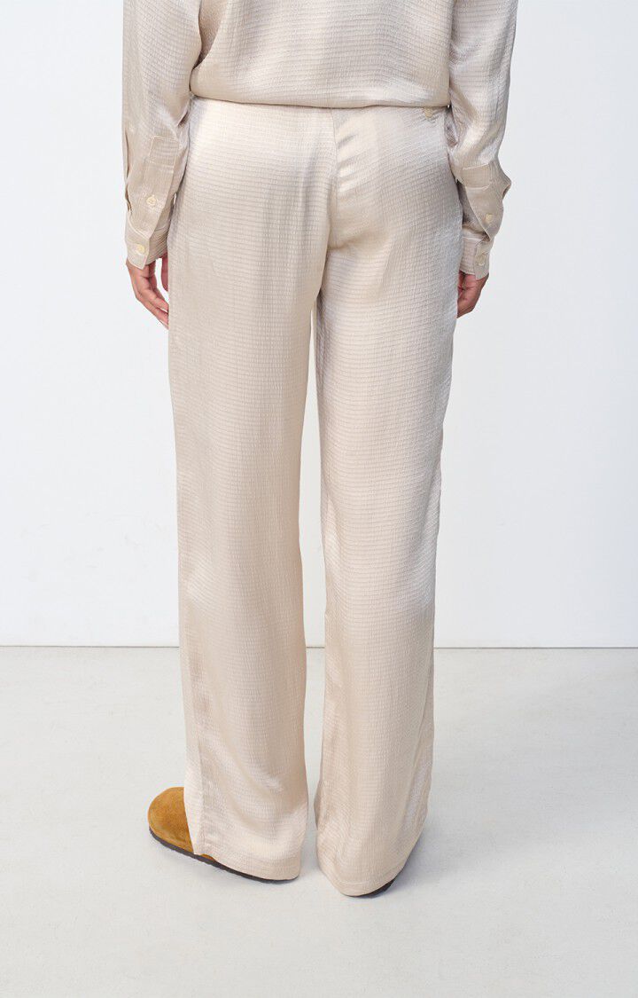 American Vintage Pantalon Femme Shaning - ECRU Beige - H23