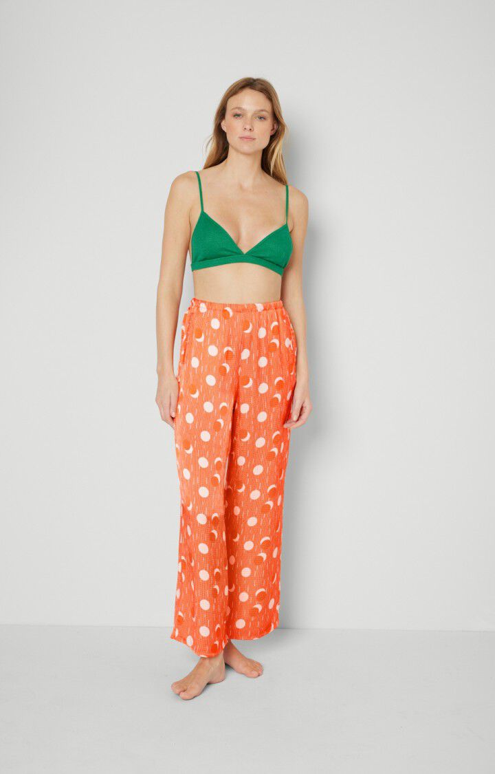 American Vintage Pantalon Femme Shaning - EDDY Orange - E23