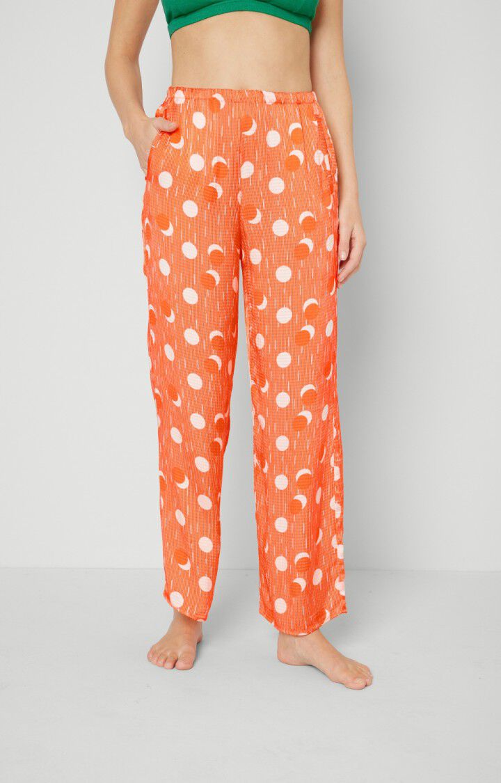 american vintage Pantalon femme Shaning - EDDY Orange - E23
