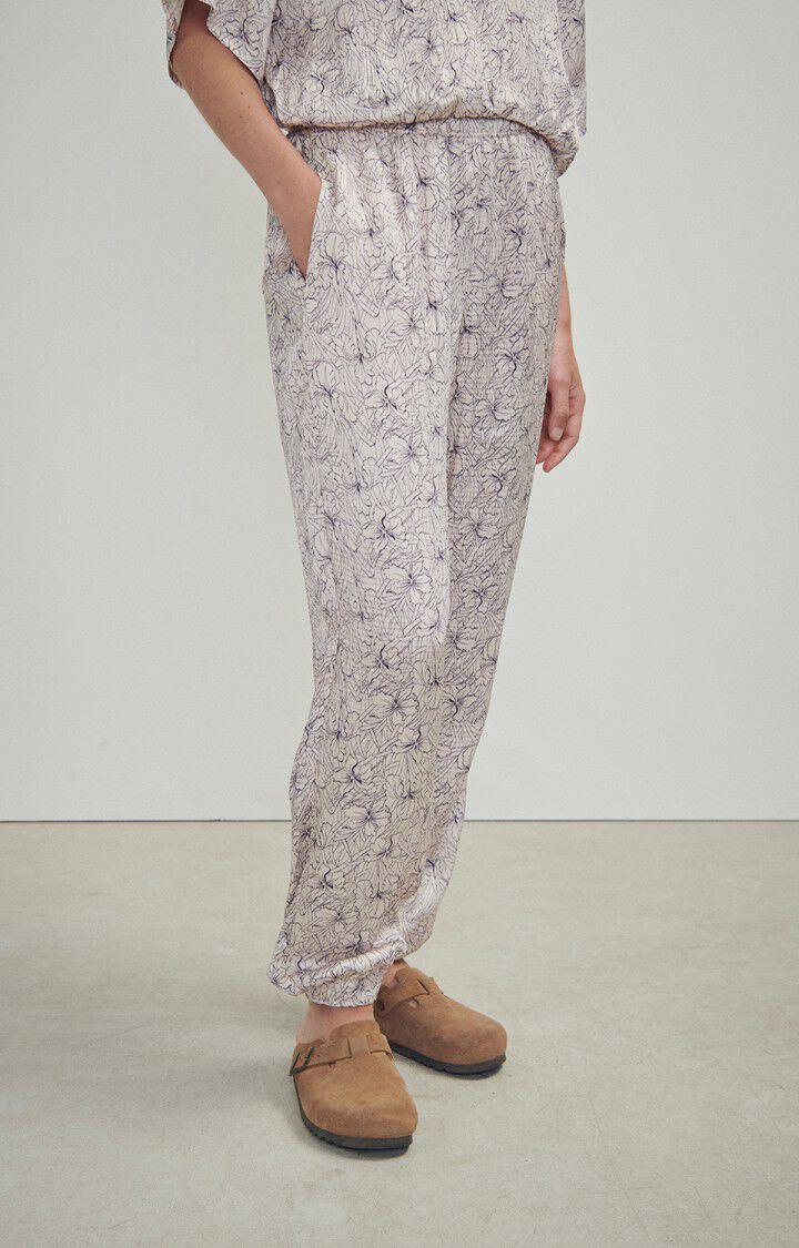 american vintage Pantalon femme Shaning - NINA Blanc - H23