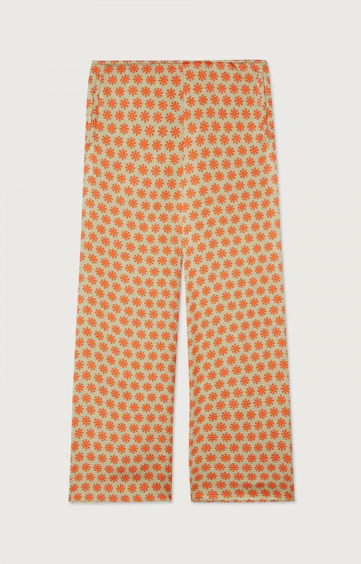 american vintage Pantalon femme Shaning - SOLEDAD Orange - H22B