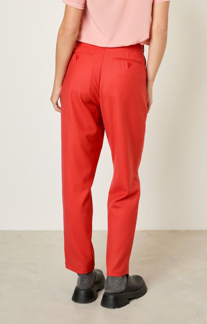 American Vintage Pantalon Femme Tabinsville - FRUITS ROUGES Rouge - E22