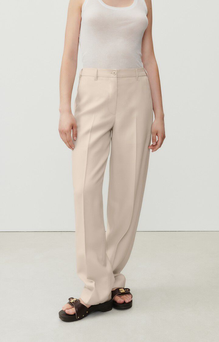 american vintage Pantalon femme Tabinsville - MASTIC Beige - E23