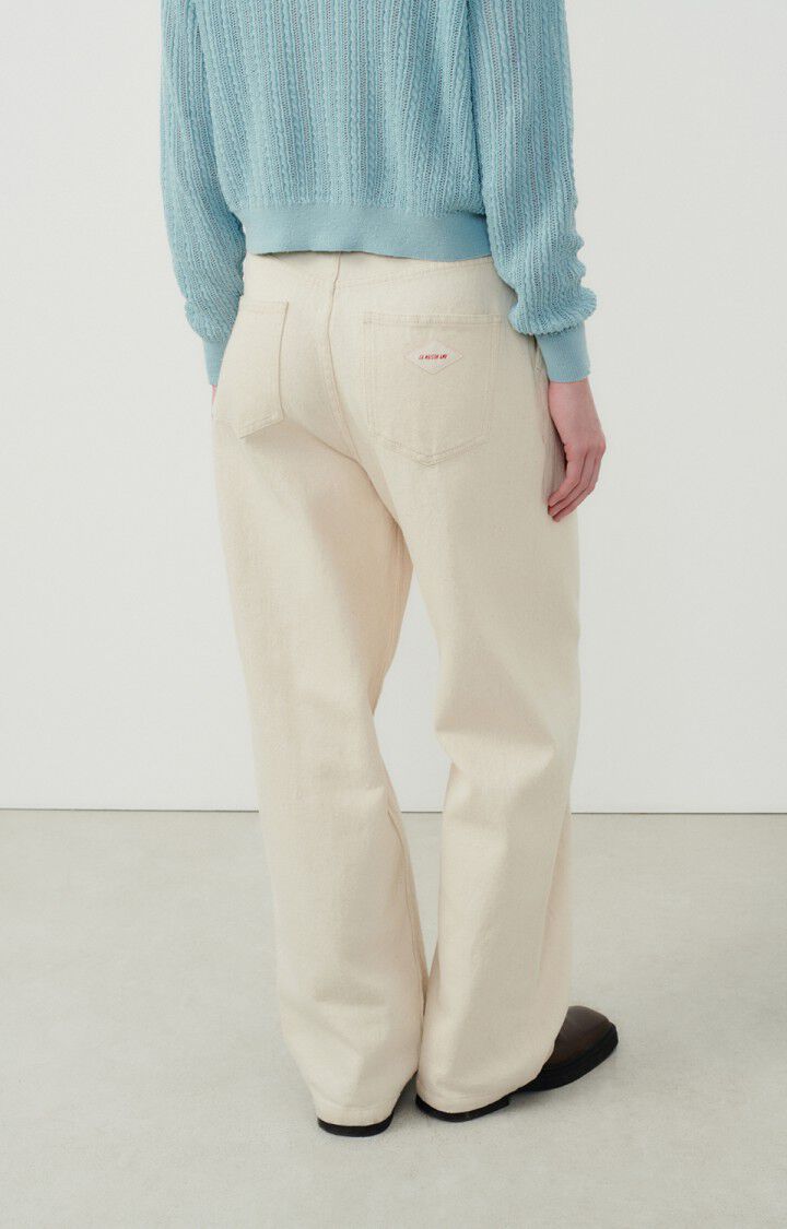 American Vintage Pantalon Femme Tineborow - ECRU Beige - E24