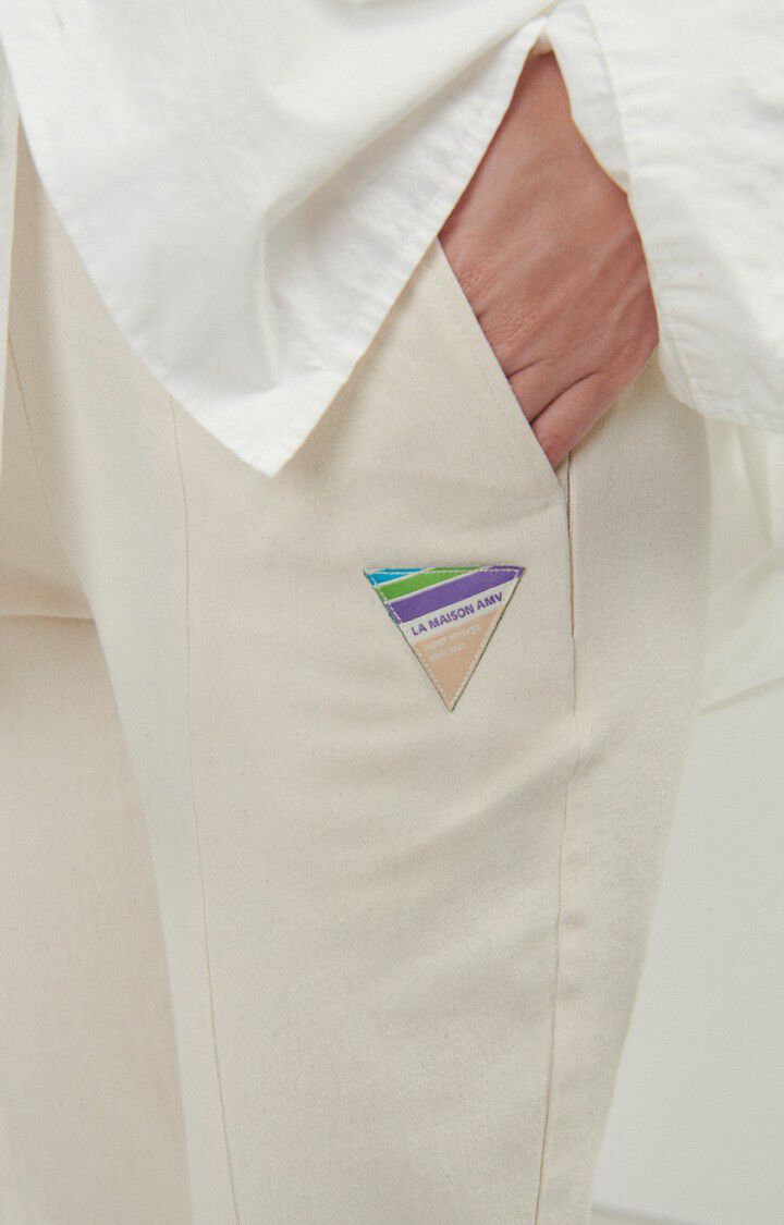 American Vintage Pantalon Femme Tirabay - ECRU Beige - E24