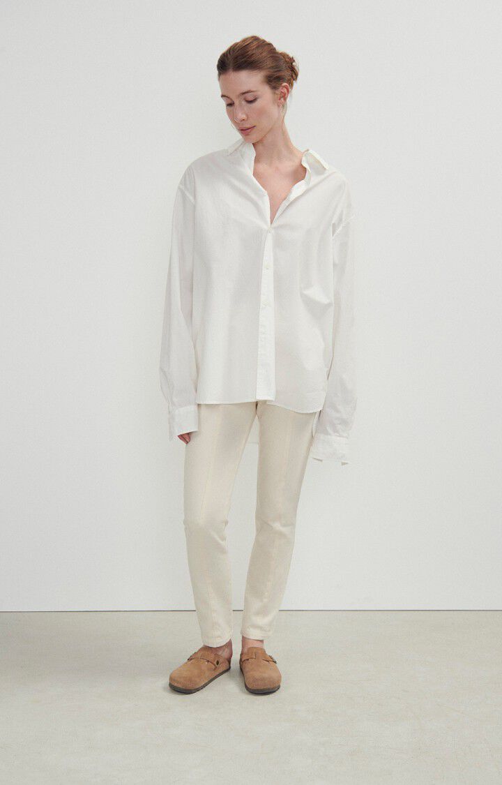 American Vintage Pantalon Femme Tirabay - ECRU Beige - E24