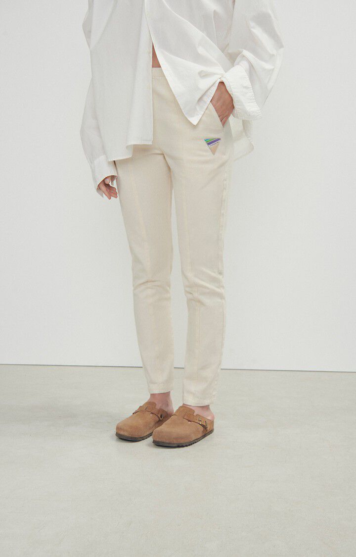 american vintage Pantalon femme Tirabay - ECRU Beige - E24