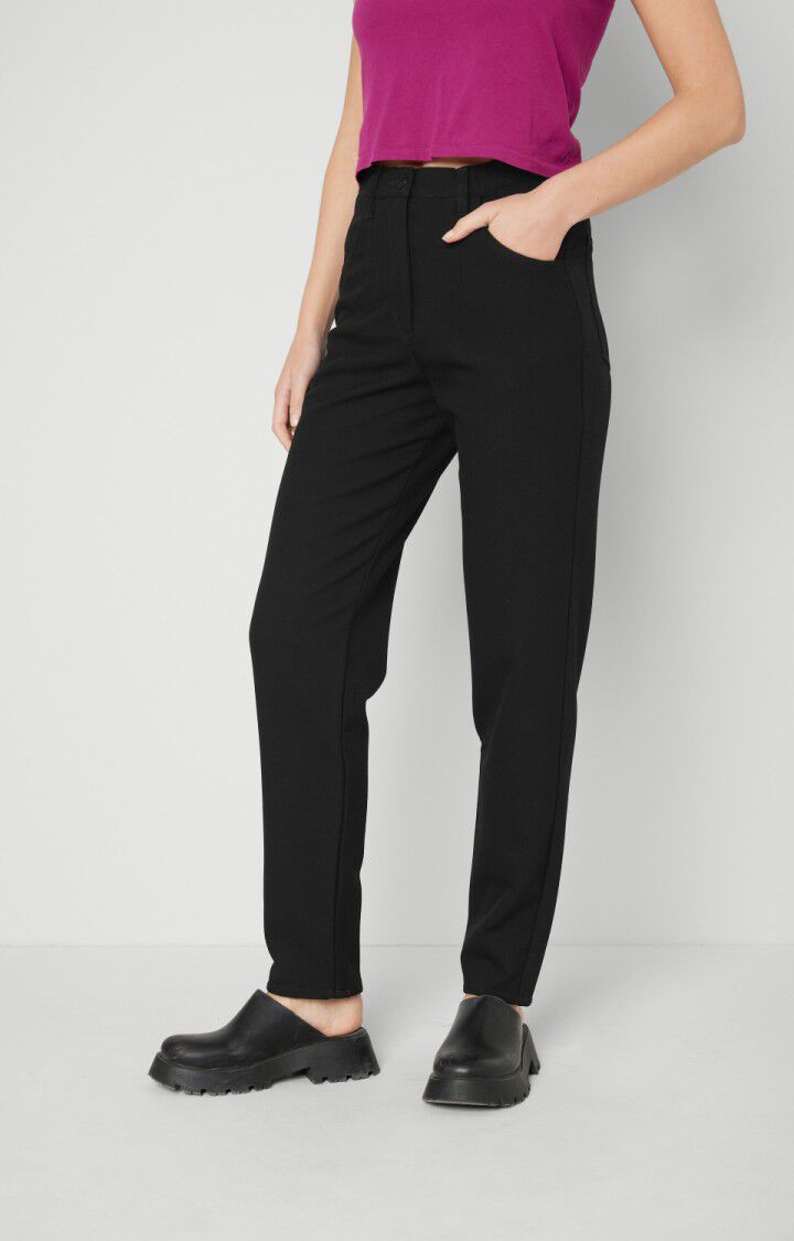 american vintage Pantalon femme Tumba - NOIR Noir - E21