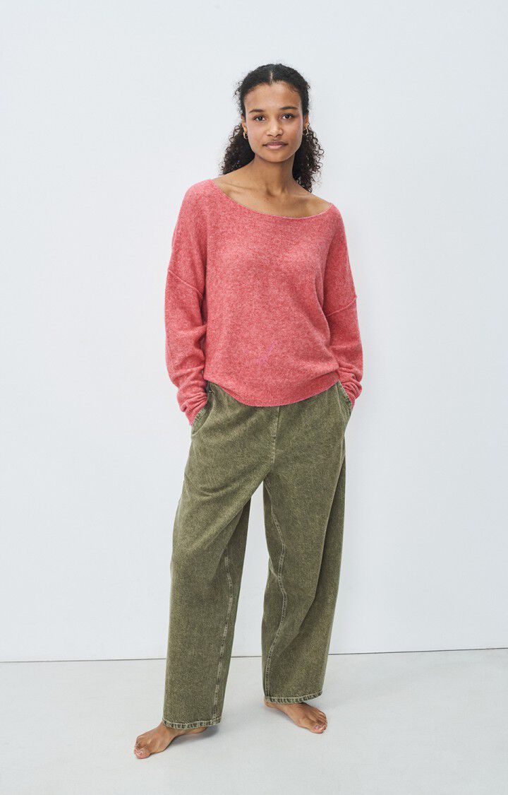 American Vintage Pantalon Femme Uzatown - OLIVE Vert - E25