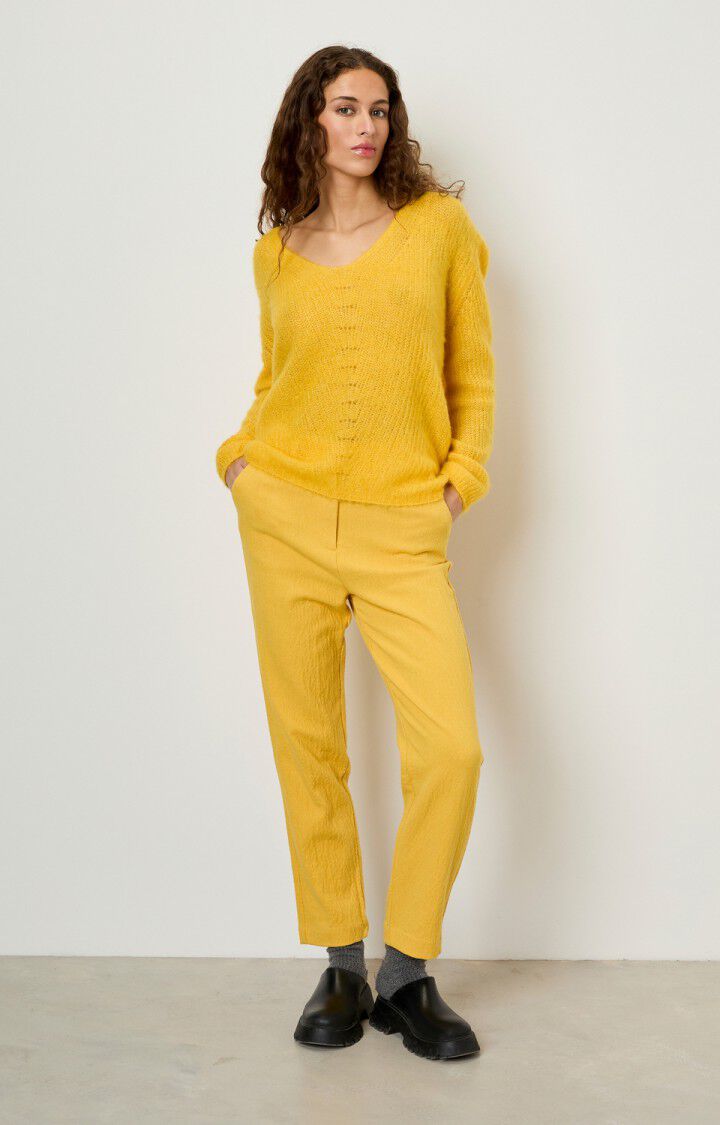 American Vintage Pantalon Femme Viabay - CITRON Jaune - E22