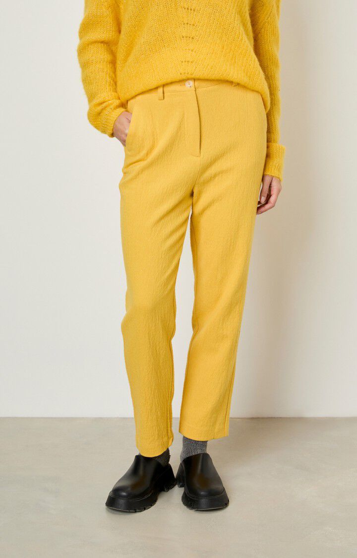 american vintage Pantalon femme Viabay - CITRON Jaune - E22