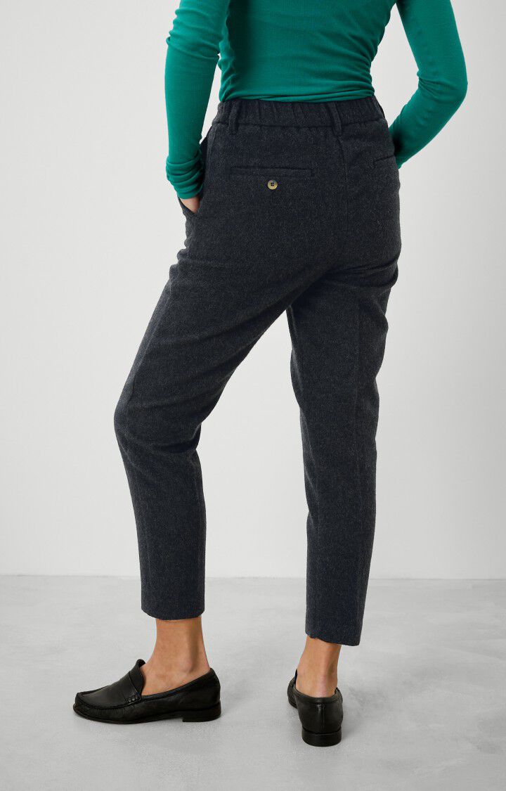 American Vintage Pantalon Femme Vyenna - CHARBON CHINE Noir - H20