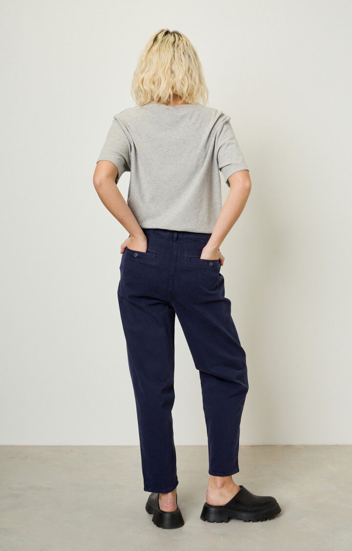 American Vintage Pantalon Femme Wakibird - NAVY Bleu - E21