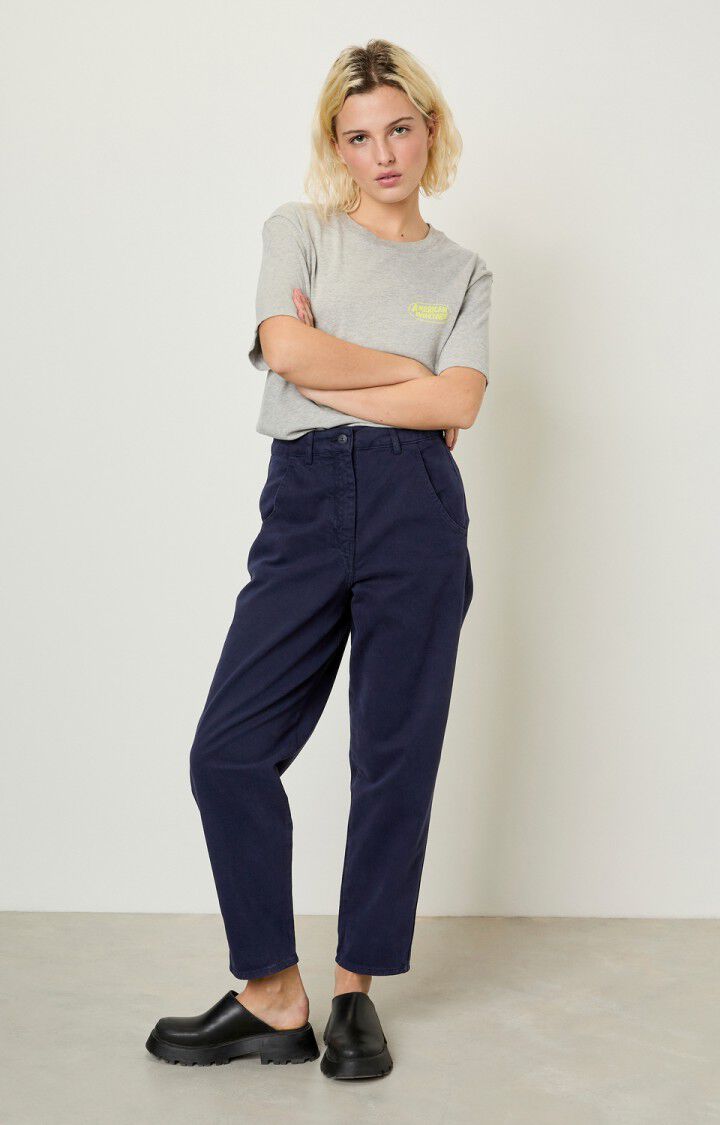 American Vintage Pantalon Femme Wakibird - NAVY Bleu - E21