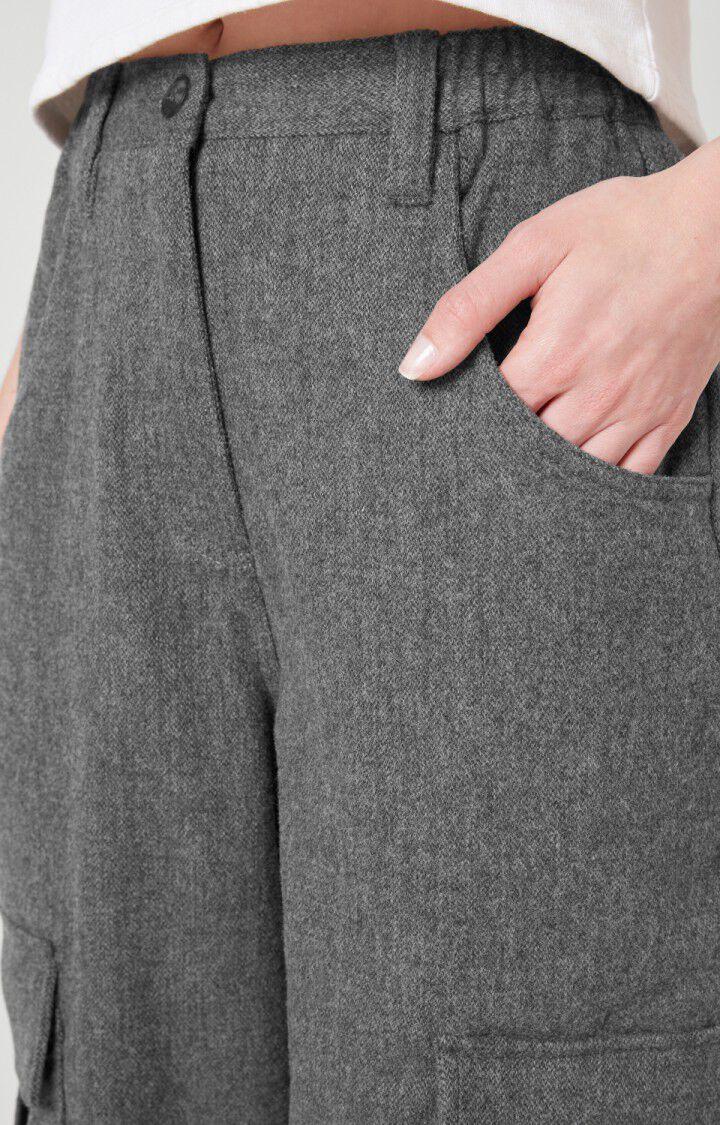 American Vintage Pantalon Femme Weftown - GRIS CHINE Gris - E21