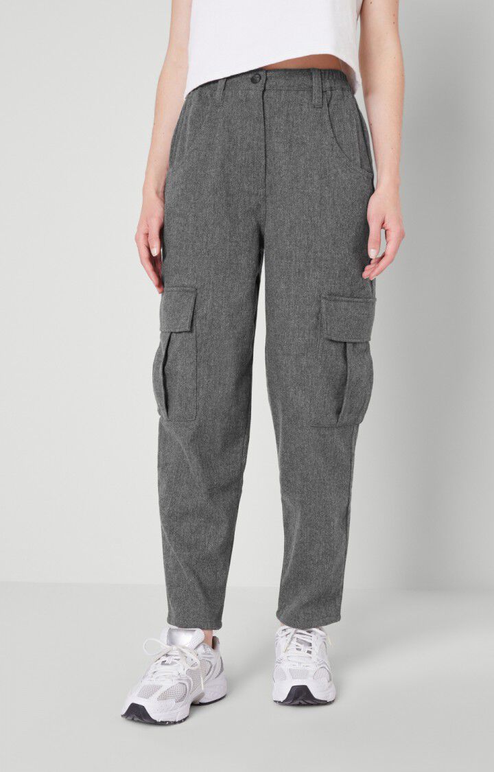 american vintage Pantalon femme Weftown - GRIS CHINE Gris - E21