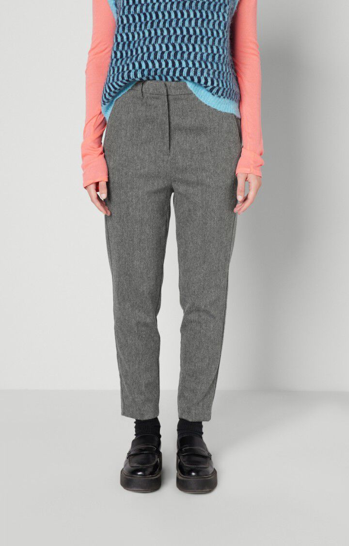 american vintage Pantalon femme Weftown - GRIS CHINE Gris - H22