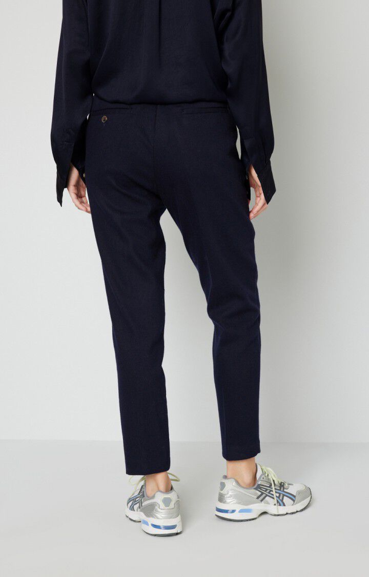 American Vintage Pantalon Femme Weftown - NAVY Bleu - E22
