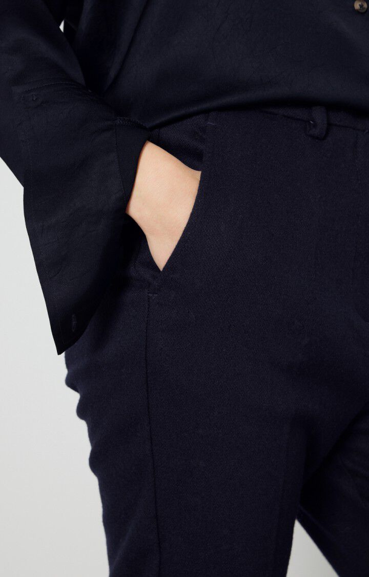 American Vintage Pantalon Femme Weftown - NAVY Bleu - E22